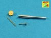 Aber 35L-212 Set of barrels for Soviet tank T-50 45 mm 20K x 1 pcs.; 7,62 mm DT x 2 pcs. (1:35)